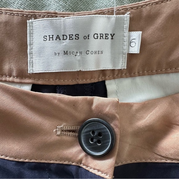 Shades Of Gray By Micah Cohen Colorblocked Tapered Pants Size 6 - Picture 3 of 7